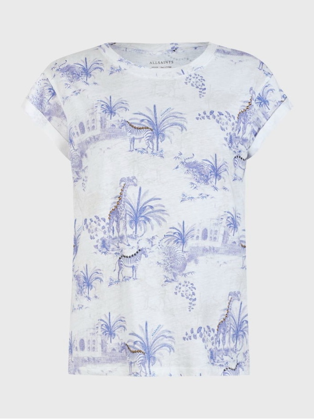 ALLSAINTS Tajpur Anna Animal Print T-Shirt